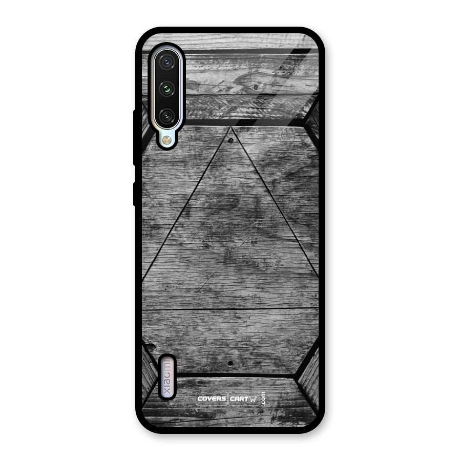 Wooden Hexagon Glass Back Case for Mi A3