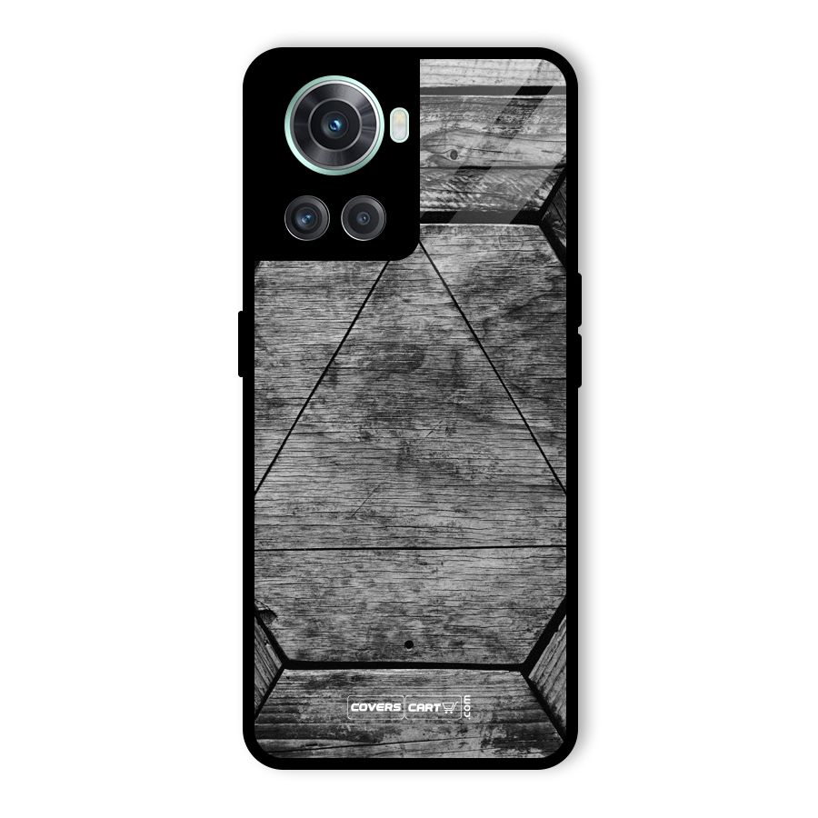 Wooden Hexagon Glass Back Case for OnePlus 10R