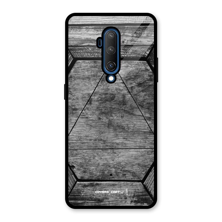 Wooden Hexagon Glass Back Case for OnePlus 7T Pro