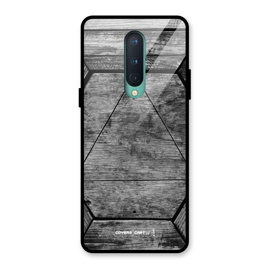 Wooden Hexagon Glass Back Case for OnePlus 8