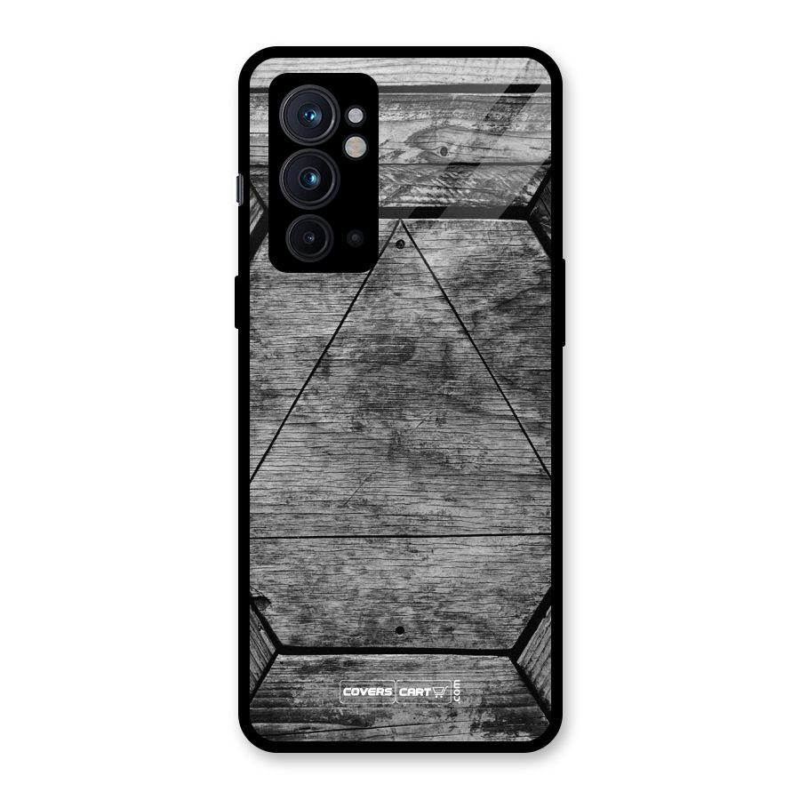 Wooden Hexagon Glass Back Case for OnePlus 9RT 5G