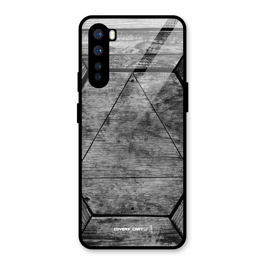 Wooden Hexagon Glass Back Case for OnePlus Nord