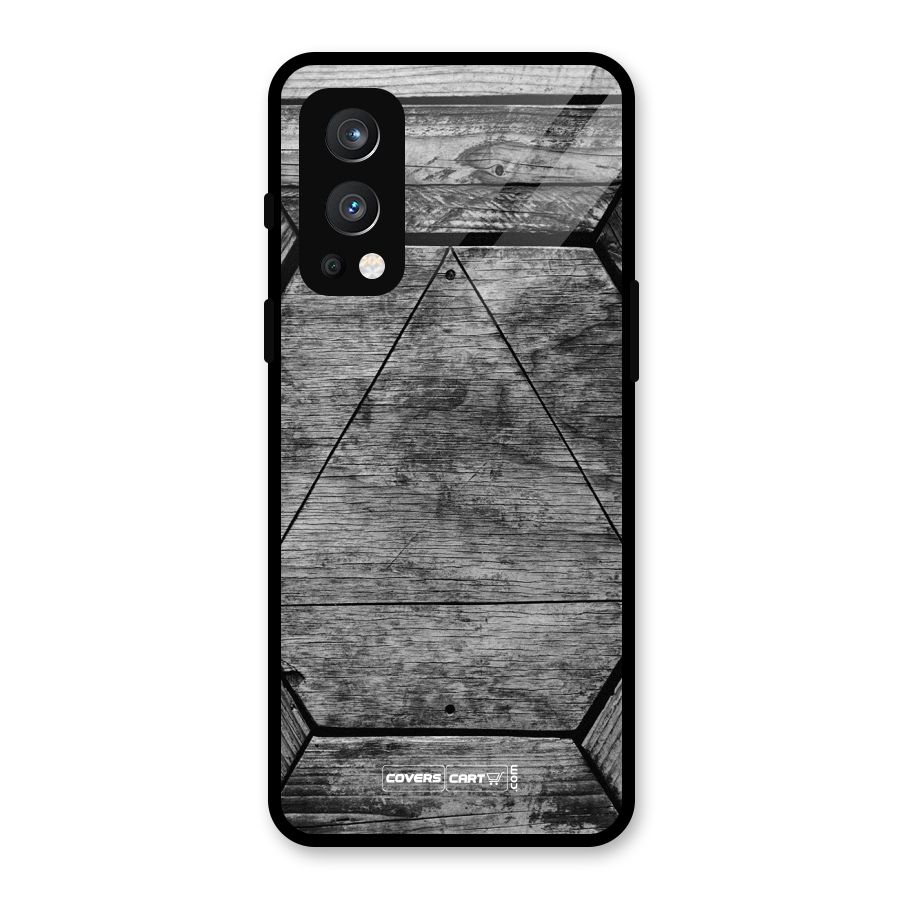 Wooden Hexagon Glass Back Case for OnePlus Nord 2 5G