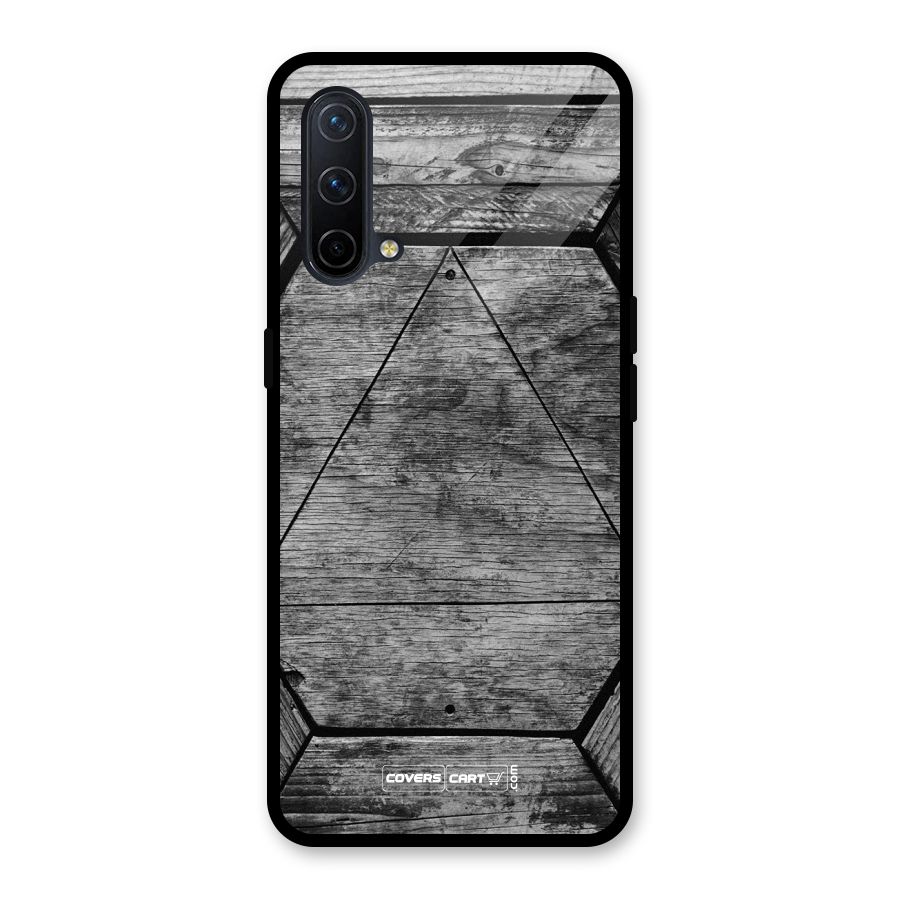 Wooden Hexagon Glass Back Case for OnePlus Nord CE 5G
