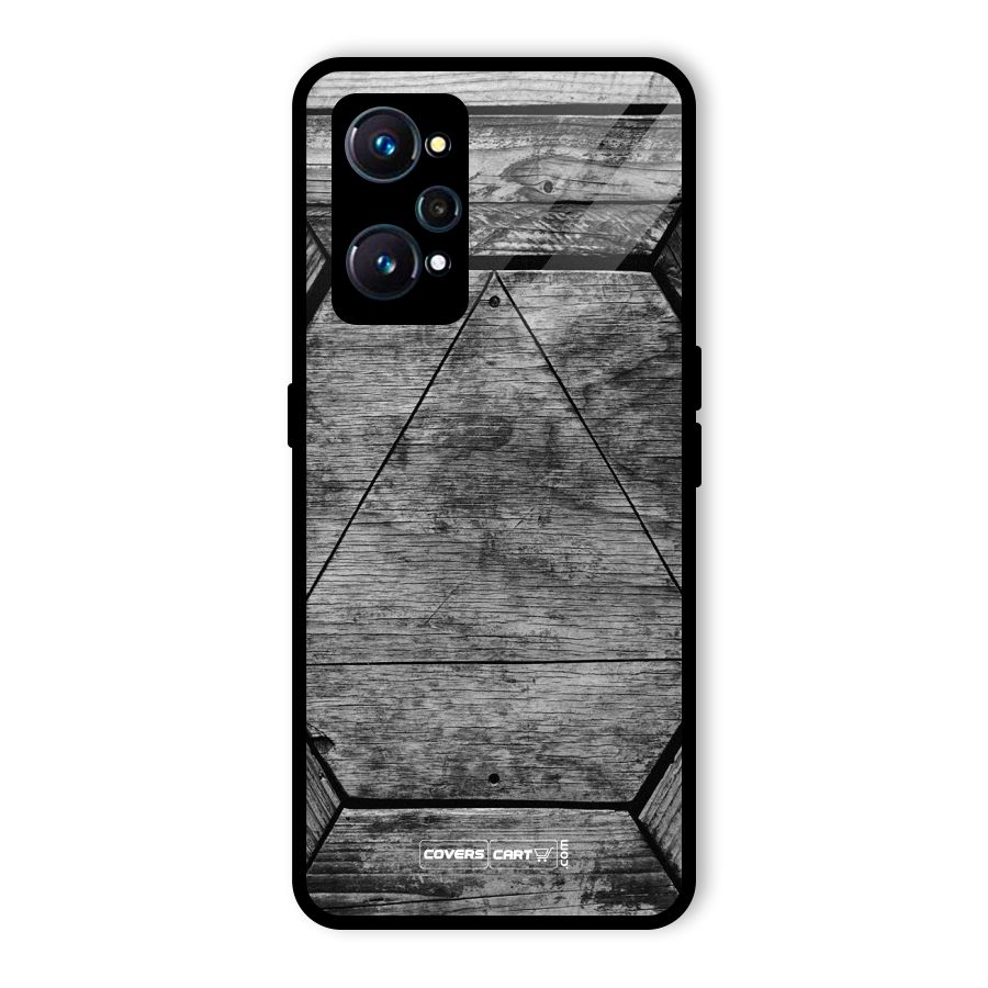 Wooden Hexagon Glass Back Case for Realme GT 2