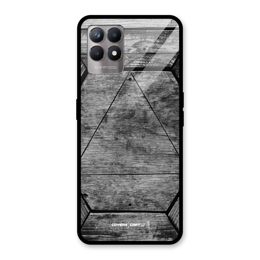Wooden Hexagon Glass Back Case for Realme Narzo 50