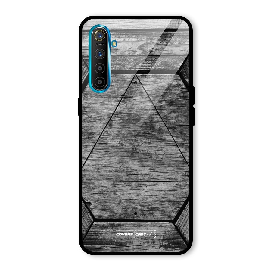 Wooden Hexagon Glass Back Case for Realme X2