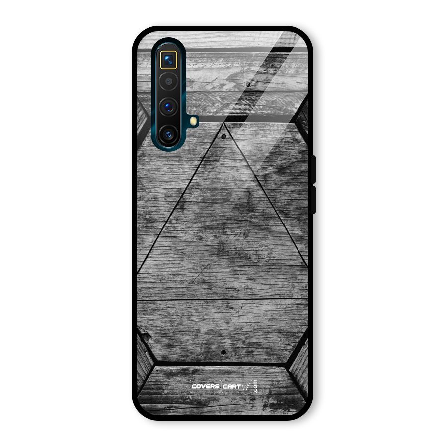 Wooden Hexagon Glass Back Case for Realme X3