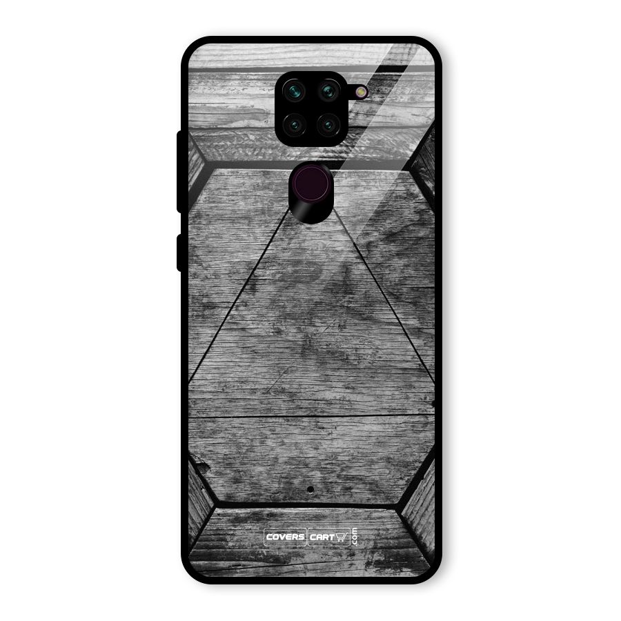Wooden Hexagon Glass Back Case for Redmi Note 9