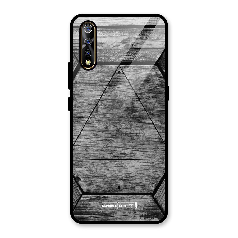 Wooden Hexagon Glass Back Case for Vivo S1