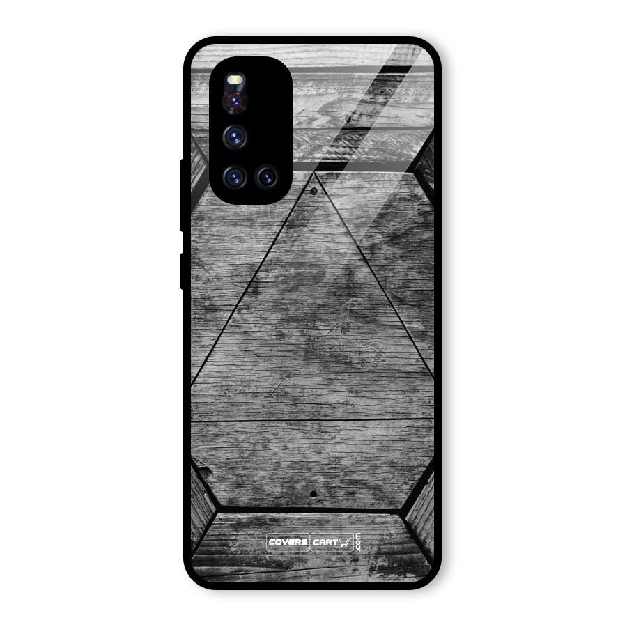 Wooden Hexagon Glass Back Case for Vivo V19