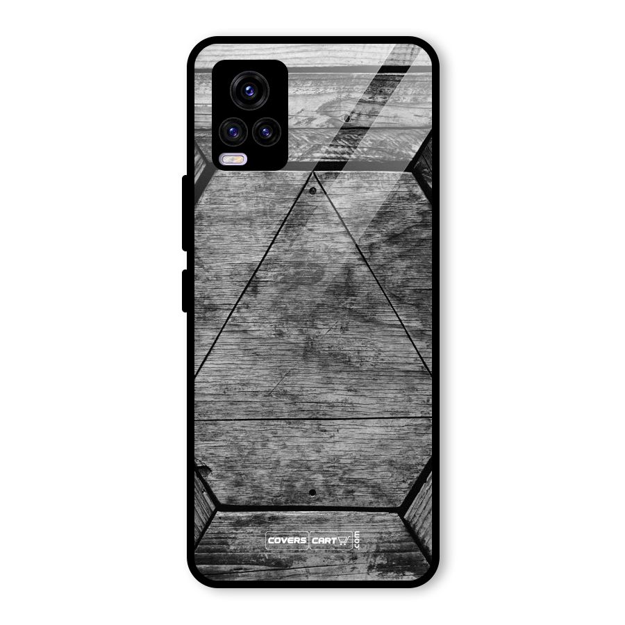 Wooden Hexagon Glass Back Case for Vivo V20