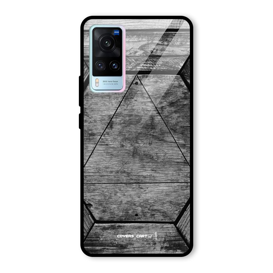 Wooden Hexagon Glass Back Case for Vivo X60