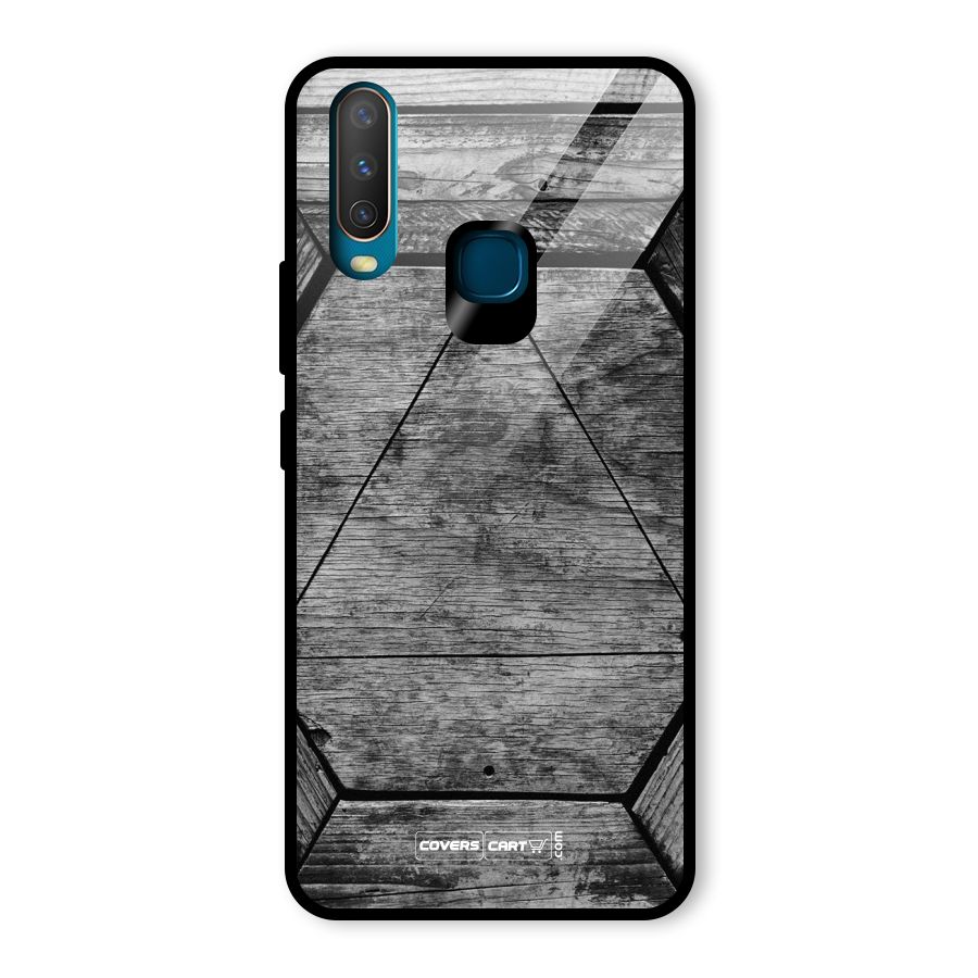 Wooden Hexagon Glass Back Case for Vivo Y15