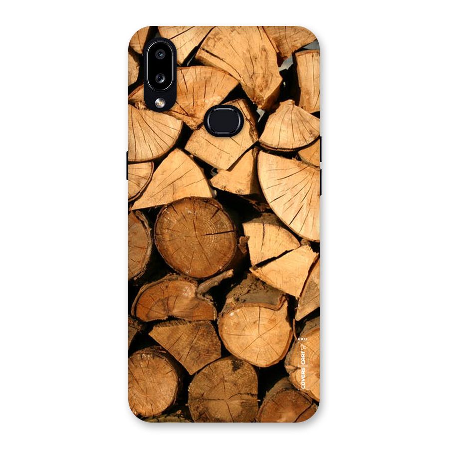 Wooden Logs Back Case for Galaxy A10s