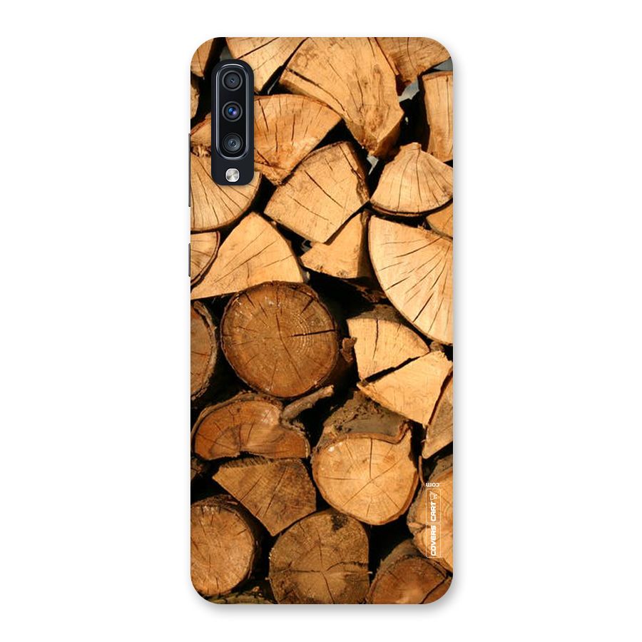 Wooden Logs Back Case for Galaxy A70