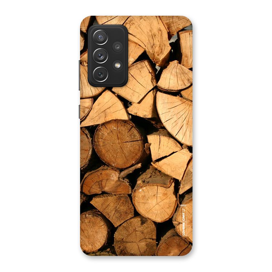 Wooden Logs Back Case for Galaxy A72