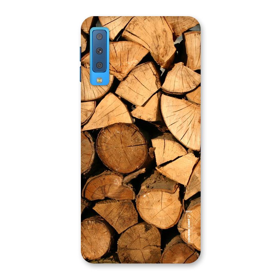 Wooden Logs Back Case for Galaxy A7 (2018)
