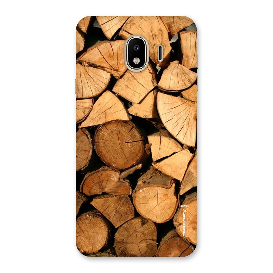 Wooden Logs Back Case for Galaxy J4