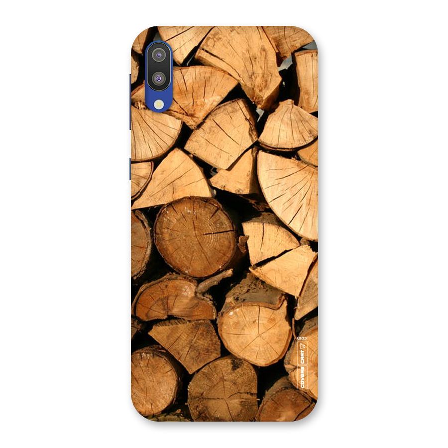 Wooden Logs Back Case for Galaxy M10
