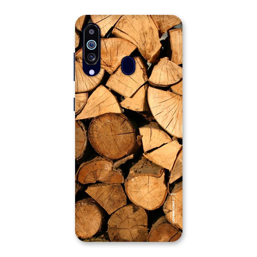 Wooden Logs Back Case for Galaxy M40