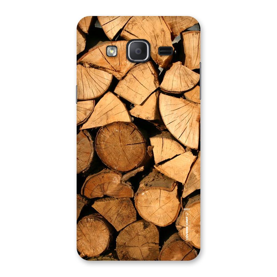 Wooden Logs Back Case for Galaxy On7 2015