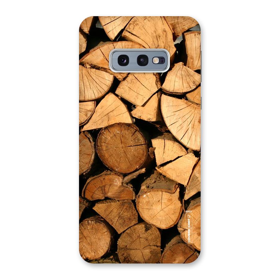 Wooden Logs Back Case for Galaxy S10e