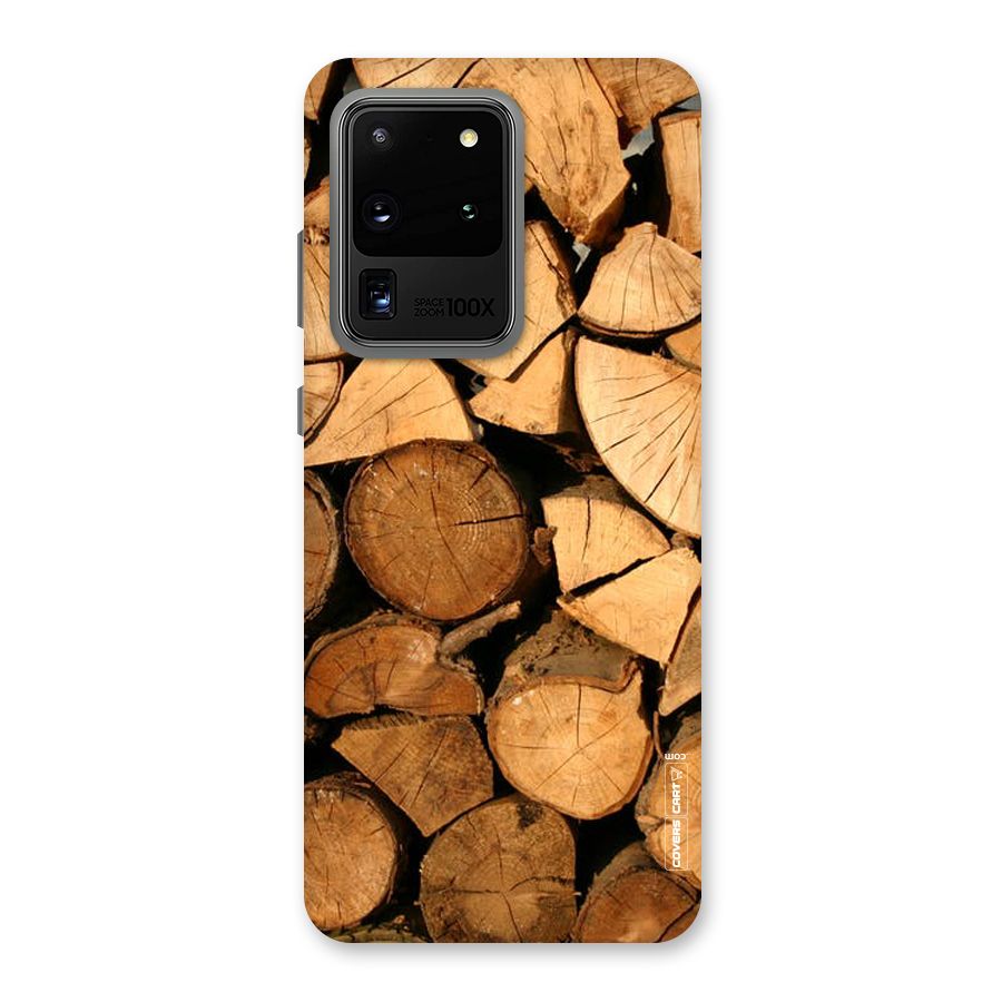 Wooden Logs Back Case for Galaxy S20 Ultra