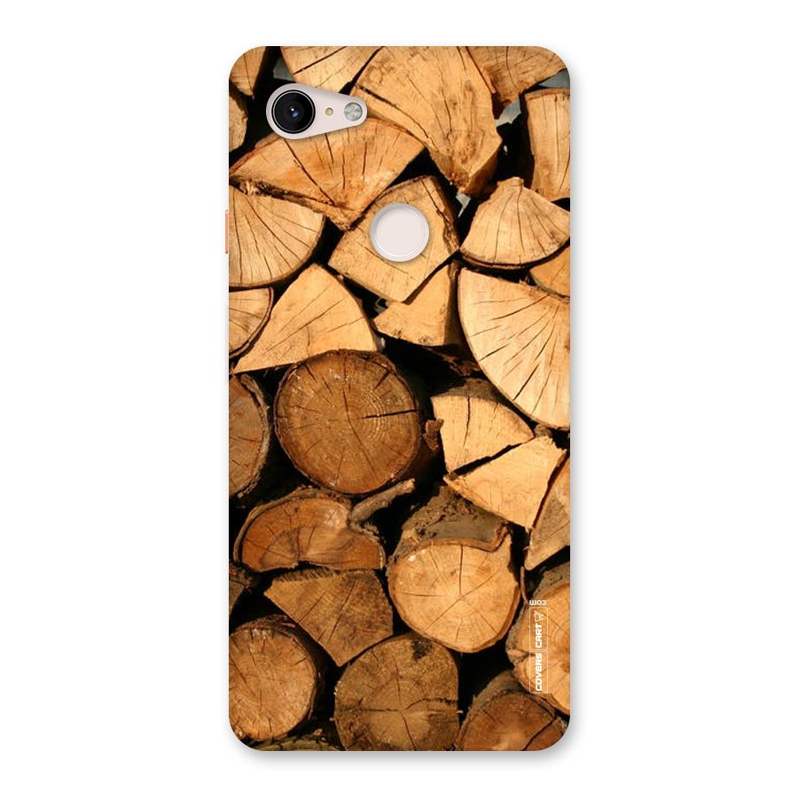 Wooden Logs Back Case for Google Pixel 3 XL
