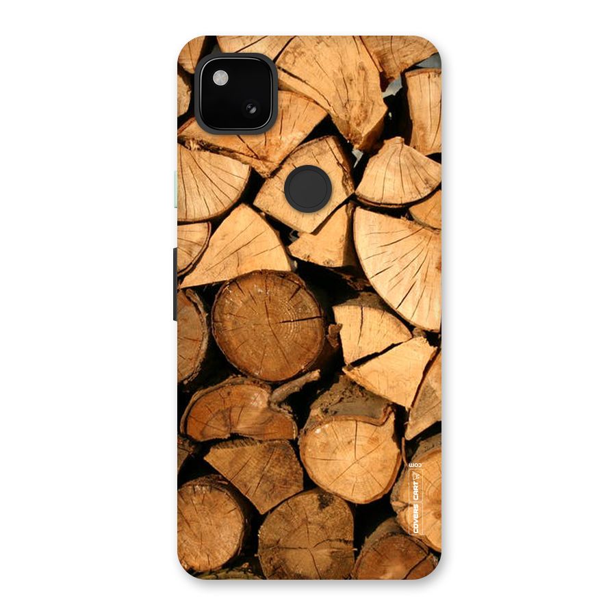 Wooden Logs Back Case for Google Pixel 4a