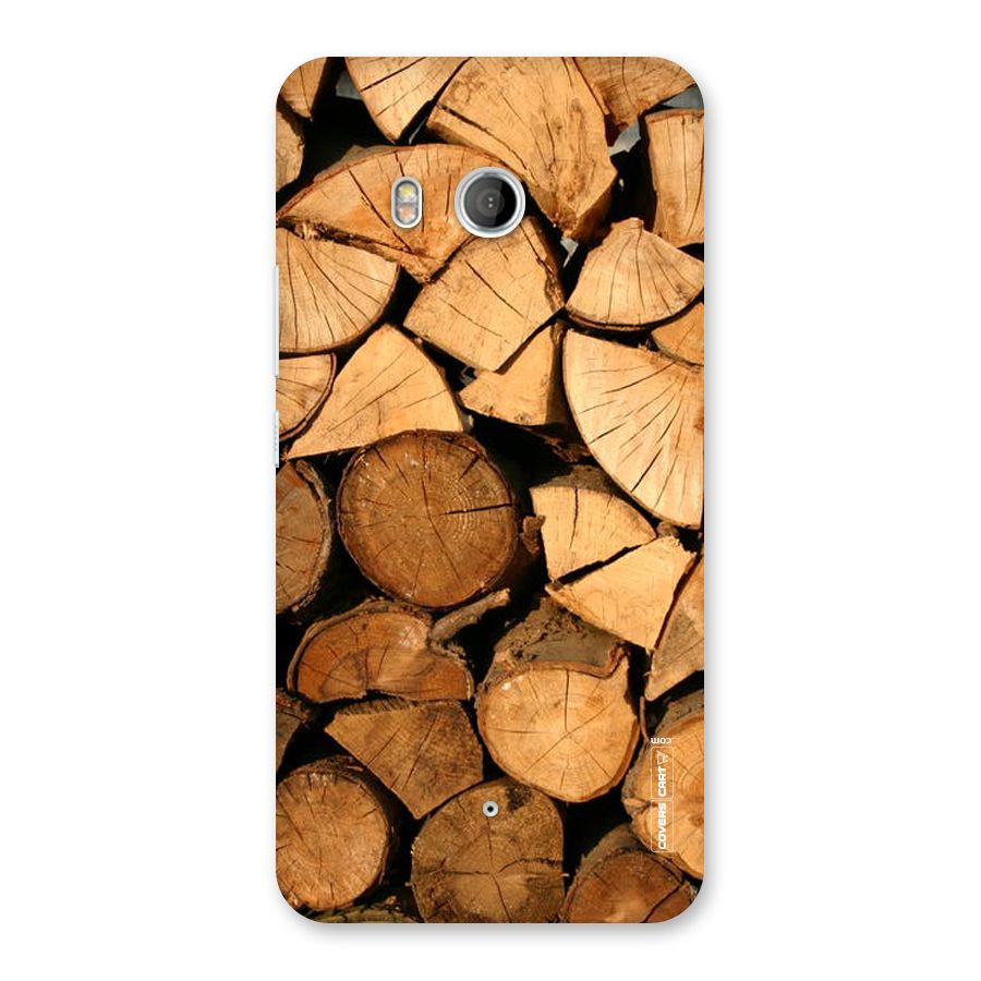 Wooden Logs Back Case for HTC U11