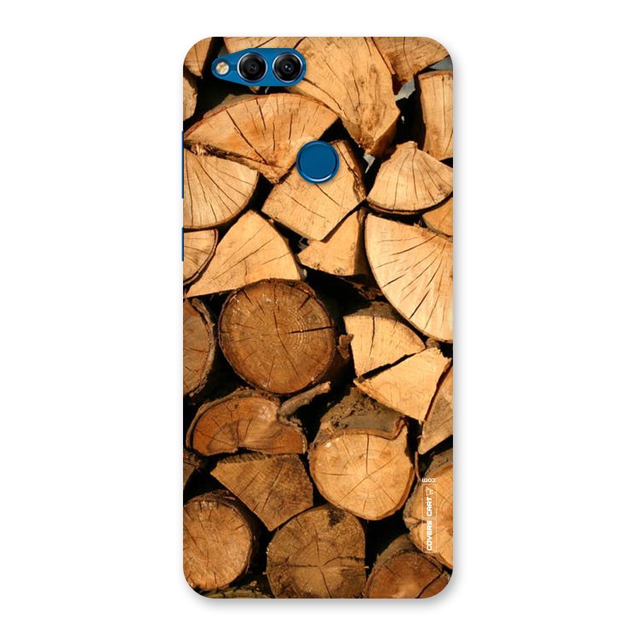 Wooden Logs Back Case for Honor 7X
