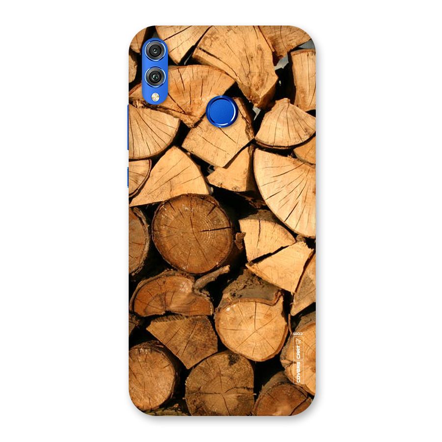 Wooden Logs Back Case for Honor 8X
