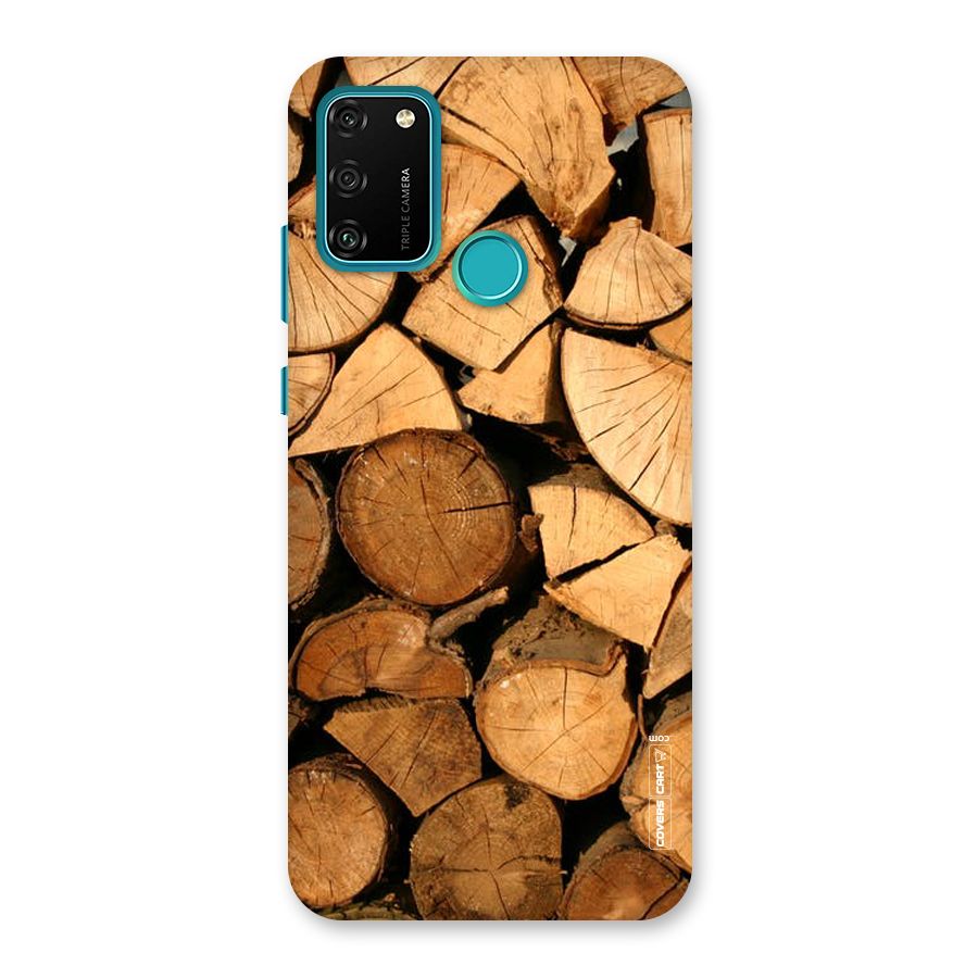 Wooden Logs Back Case for Honor 9A