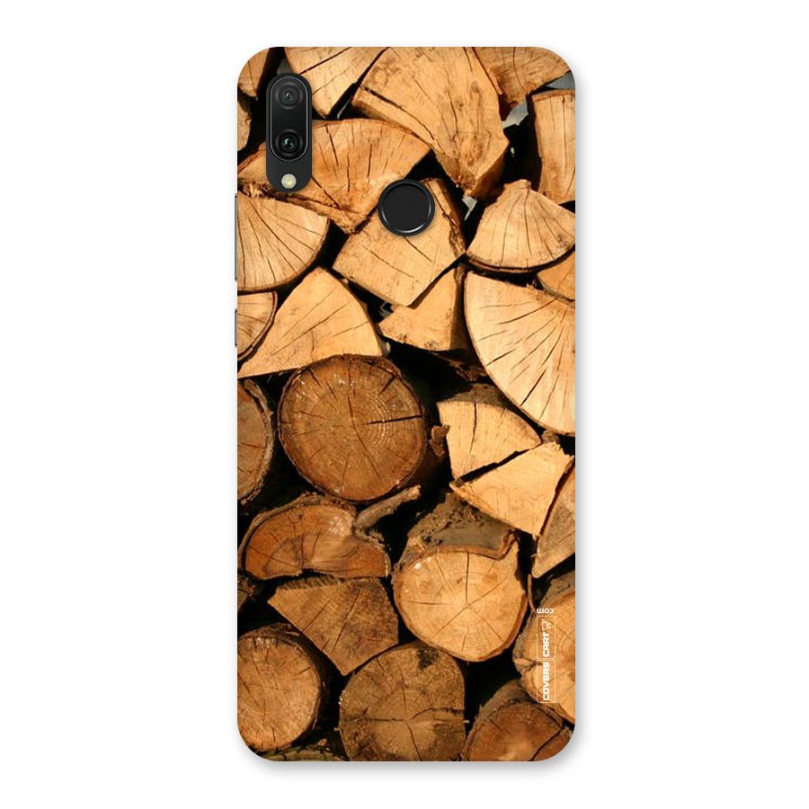 Wooden Logs Back Case for Huawei Y9 (2019)