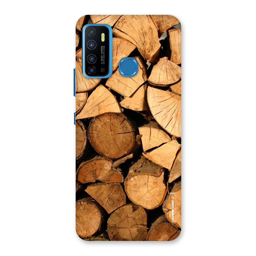 Wooden Logs Back Case for Infinix Hot 9