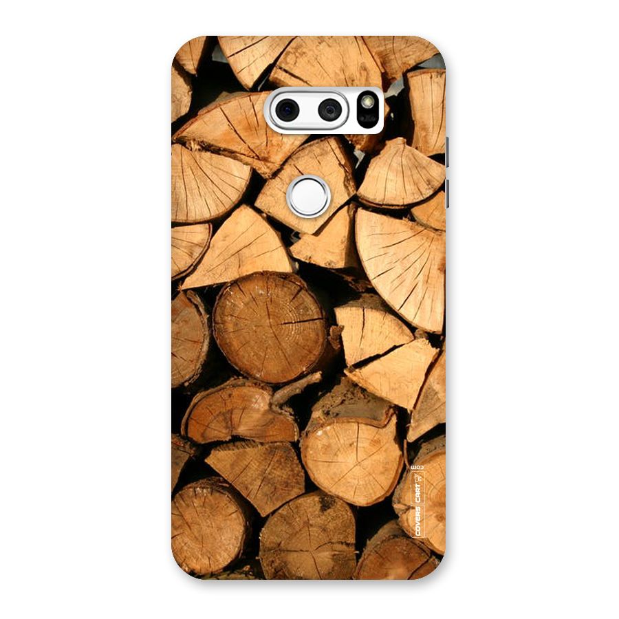 Wooden Logs Back Case for LG V30