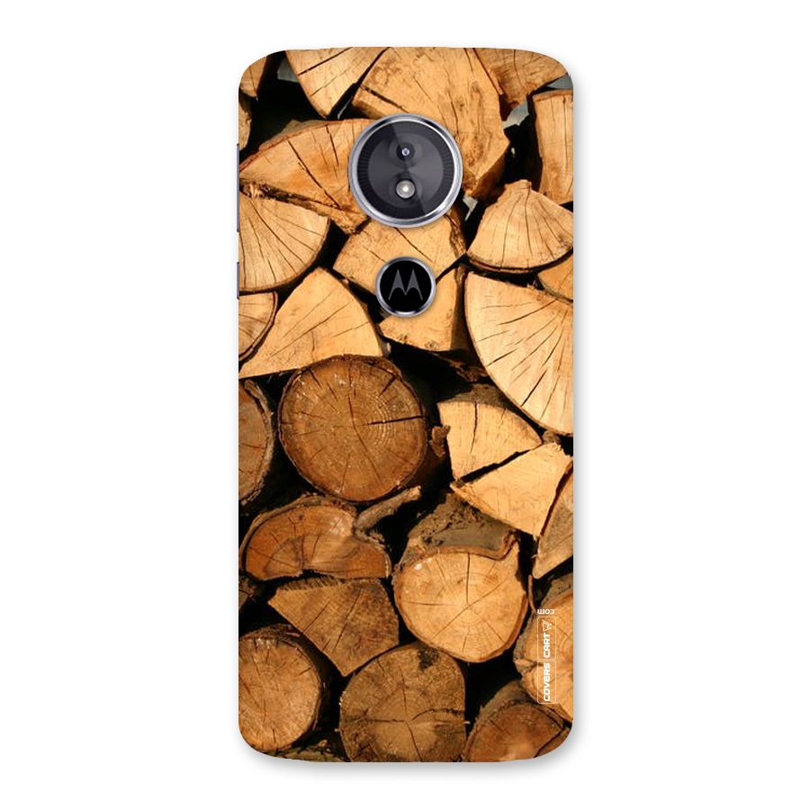 Wooden Logs Back Case for Moto E5