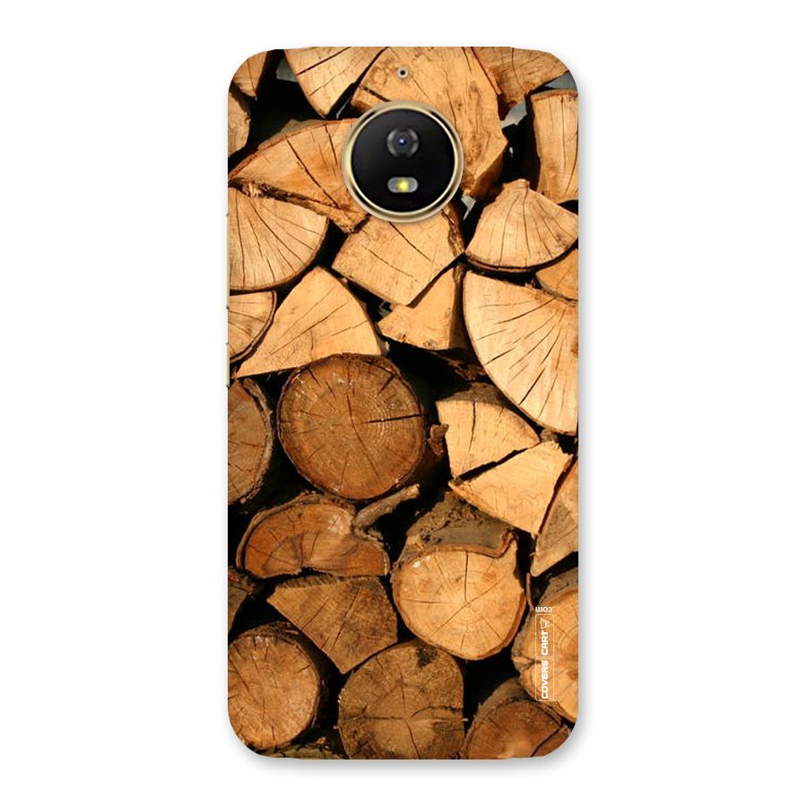 Wooden Logs Back Case for Moto G5s