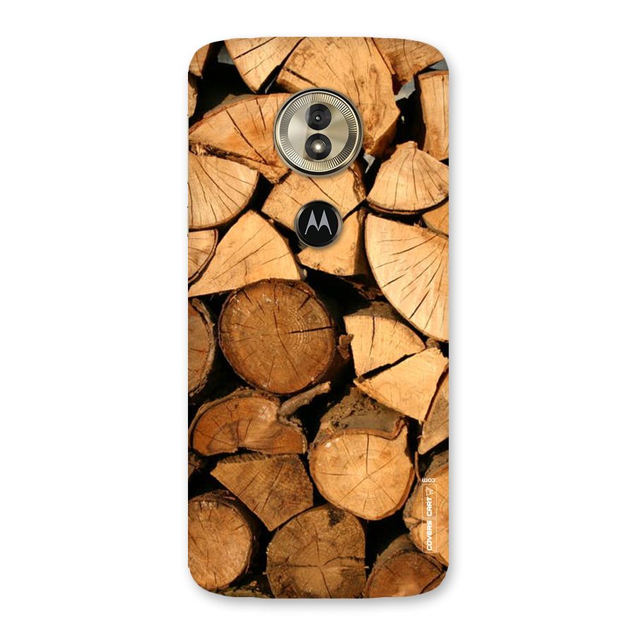 Wooden Logs Back Case for Moto G6 Play