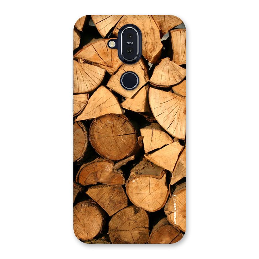 Wooden Logs Back Case for Nokia 8.1