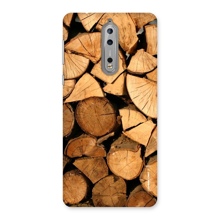 Wooden Logs Back Case for Nokia 8