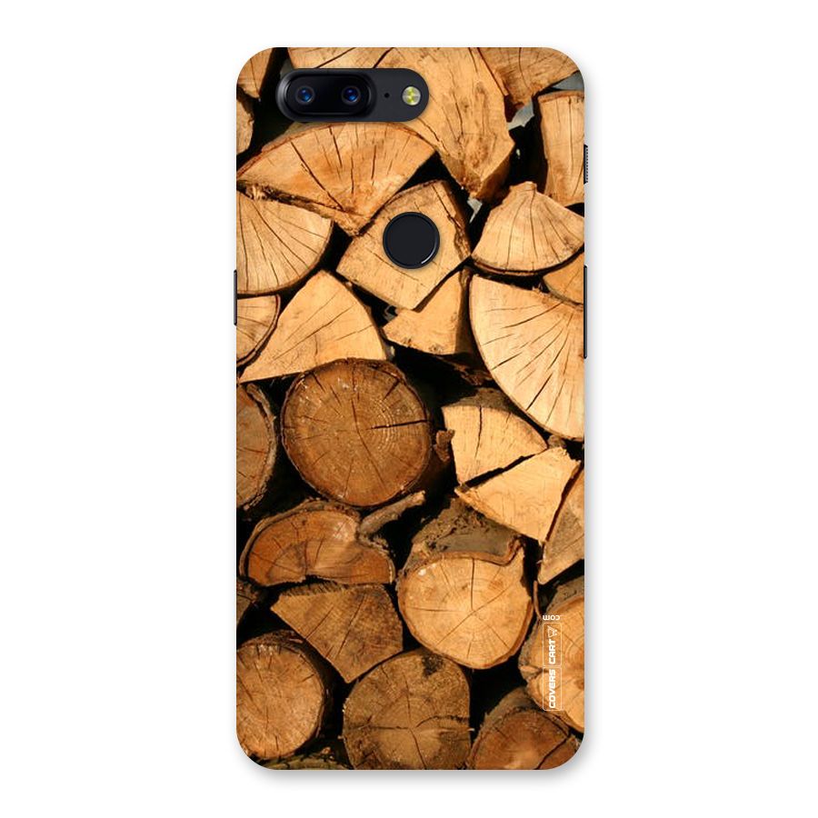 Wooden Logs Back Case for OnePlus 5T