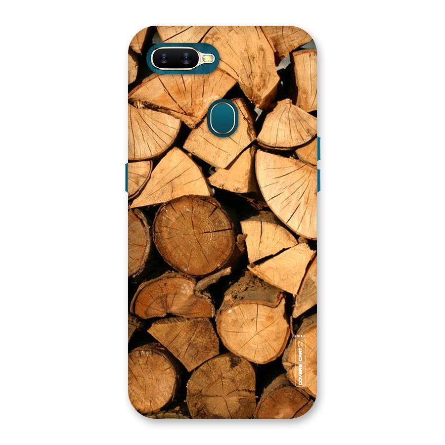 Wooden Logs Back Case for Oppo A11k