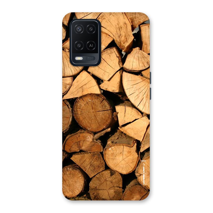 Wooden Logs Back Case for Oppo A54