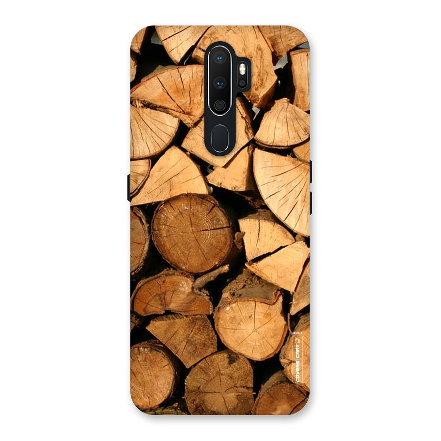 Wooden Logs Back Case for Oppo A5 (2020)