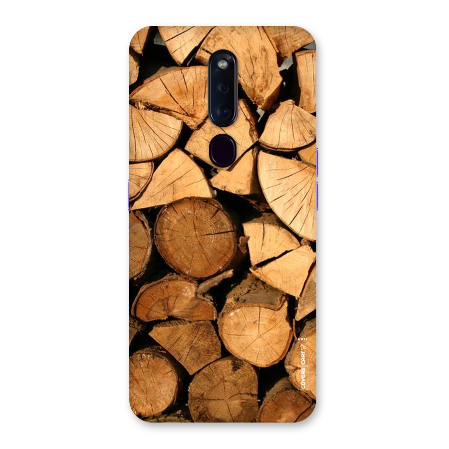 Wooden Logs Back Case for Oppo F11 Pro