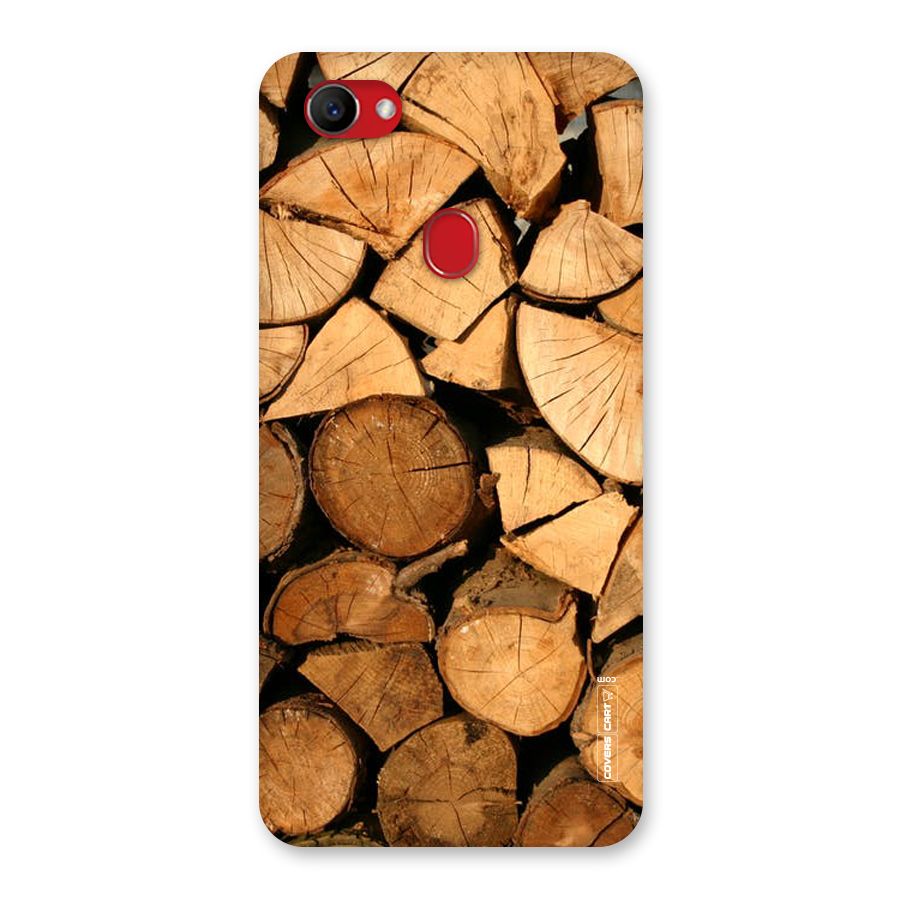 Wooden Logs Back Case for Oppo F7