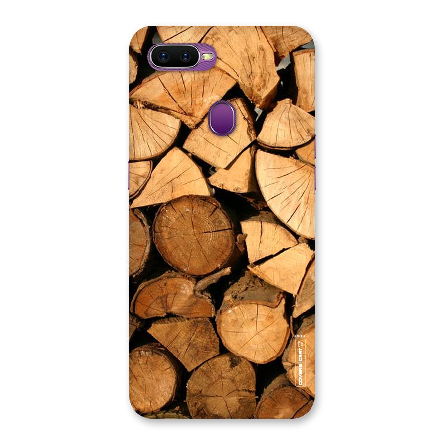 Wooden Logs Back Case for Oppo F9