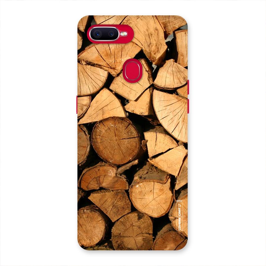 Wooden Logs Back Case for Oppo F9 Pro